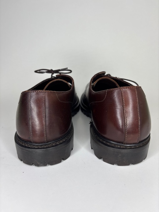 L Homme Oxfords Lace Up Dress Shoes Men Size 9.5 Brown Leather Made In Brazil